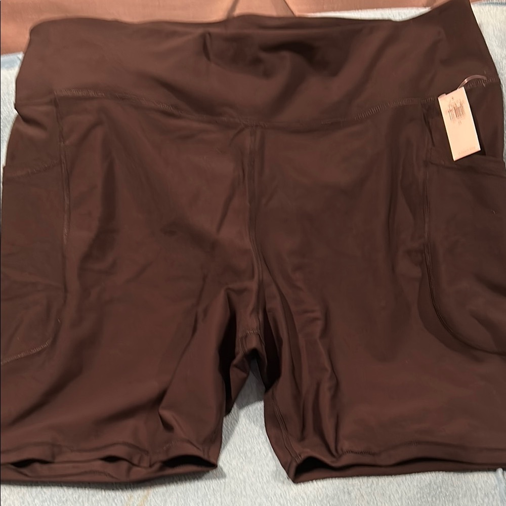 Plus Size Black Bike Athletic Short